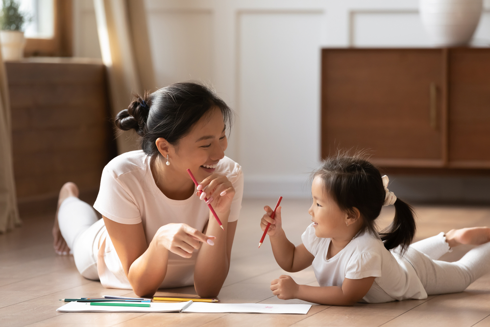 Educational,Pastime,Develop,Creativity,Skill,In,Kid,Concept.,Mother
